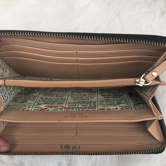 Kate Spade Neda Patent Leather Zip Around Wallet - Picture 14 of 14